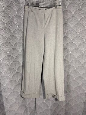 Emanuel Ungaro Gray Cuffed Wool Pants